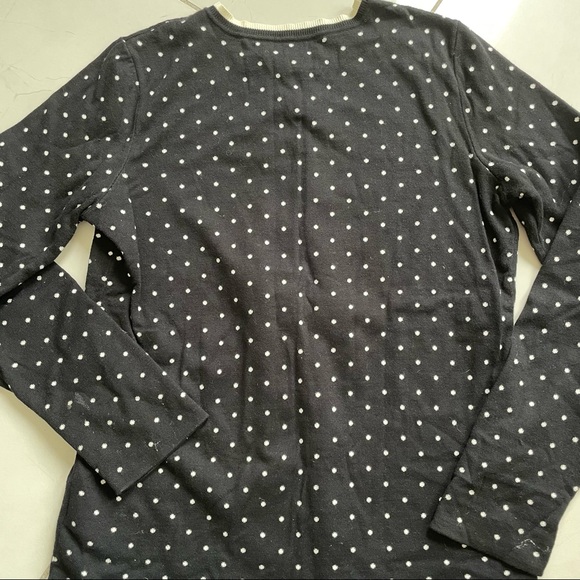 Liz Claiborne Black/White Polka Dot Cardigan - Picture 6 of 8